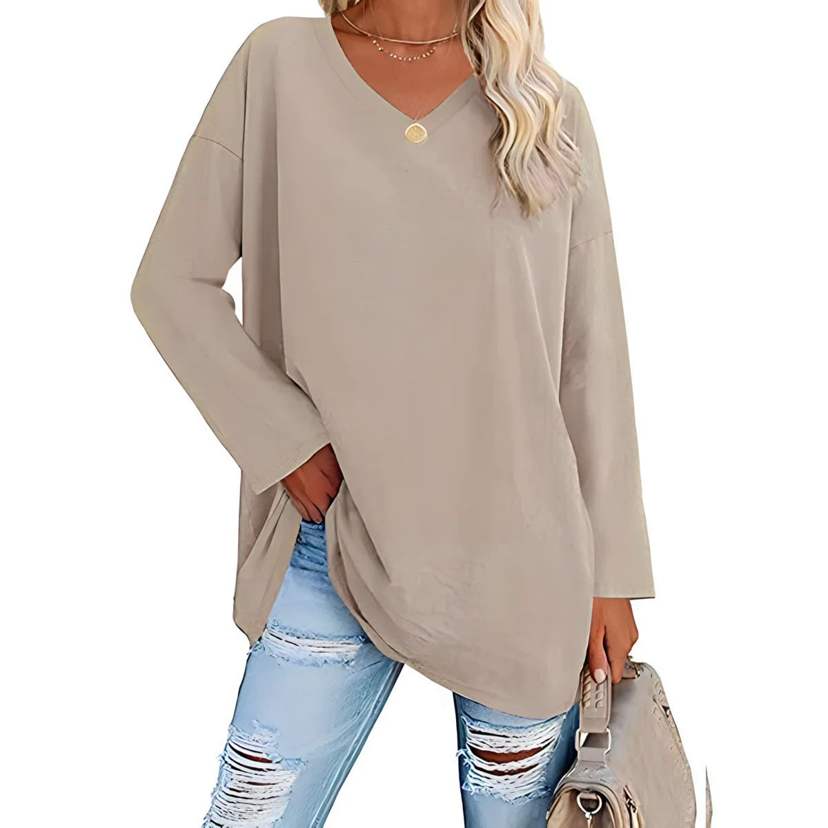 Fashion Canberra I Alysée Relaxed V-Neck Sweater Fashion Canberra I Alysée Relaxed V-Neck Sweater