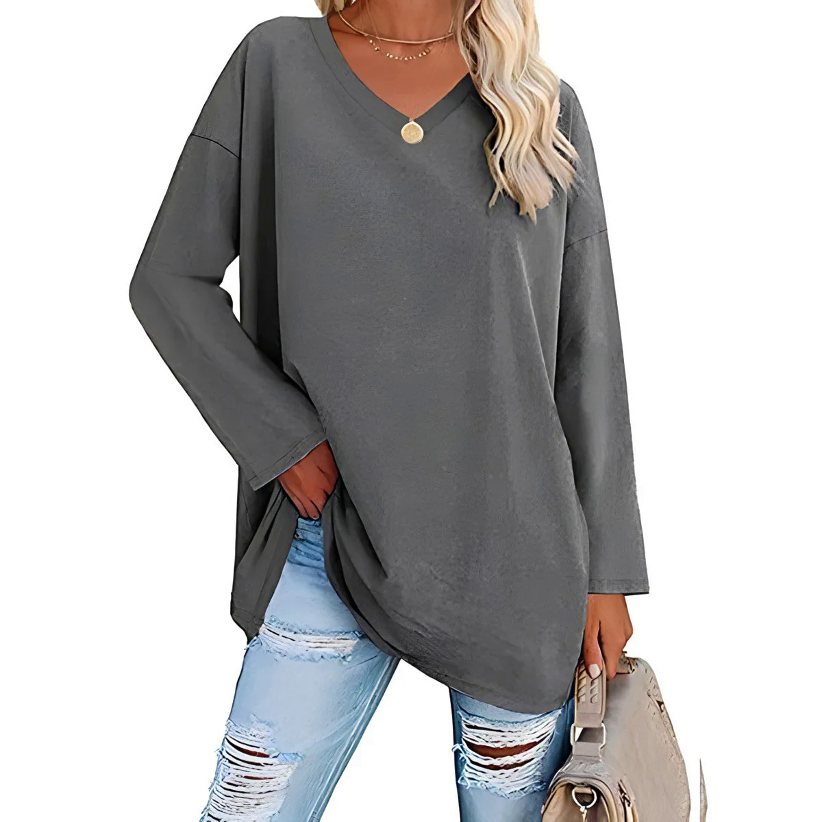 Fashion Canberra I Alysée Relaxed V-Neck Sweater Fashion Canberra I Alysée Relaxed V-Neck Sweater