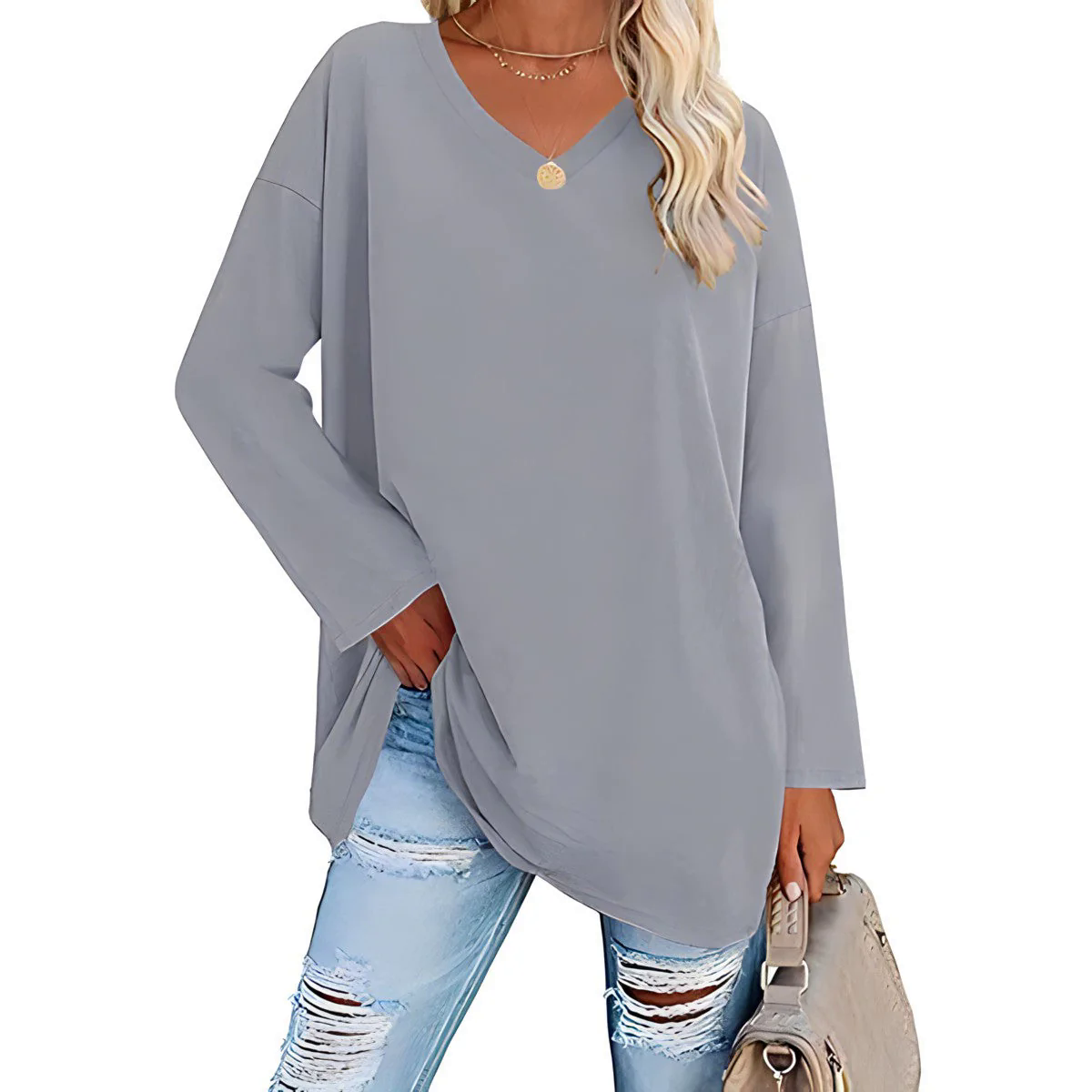 Fashion Canberra I Alysée Relaxed V-Neck Sweater Fashion Canberra I Alysée Relaxed V-Neck Sweater